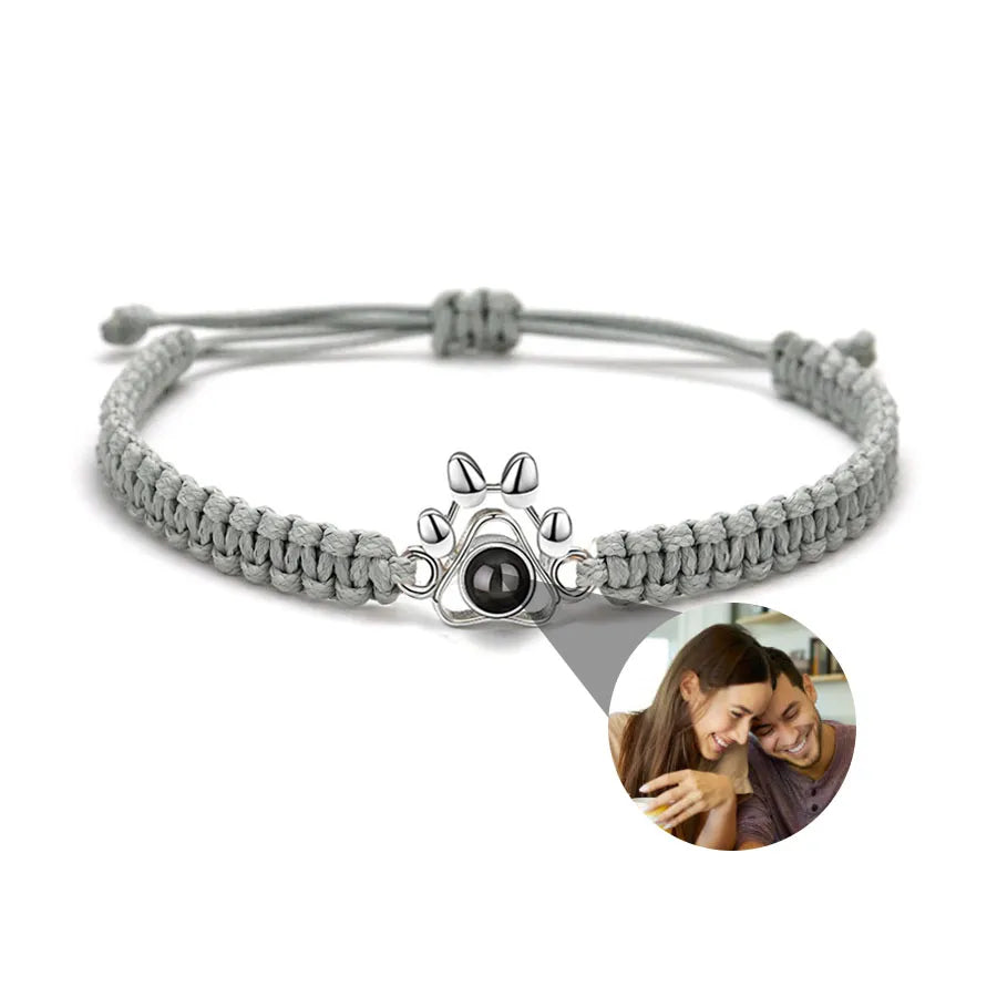 Memory Spark Photo Braided Bracelet