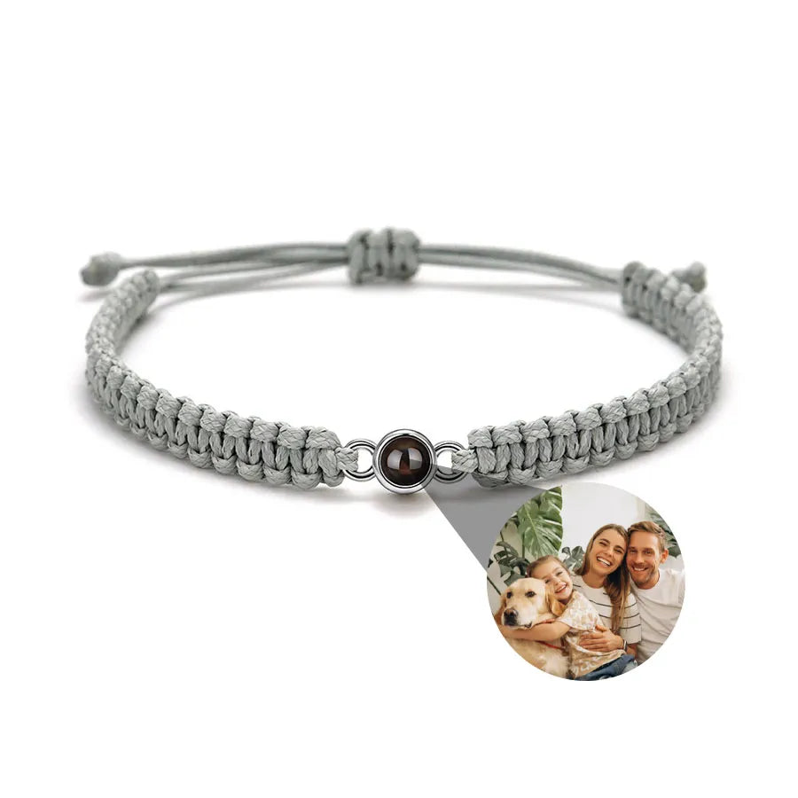 Memory Spark Photo Braided Bracelet