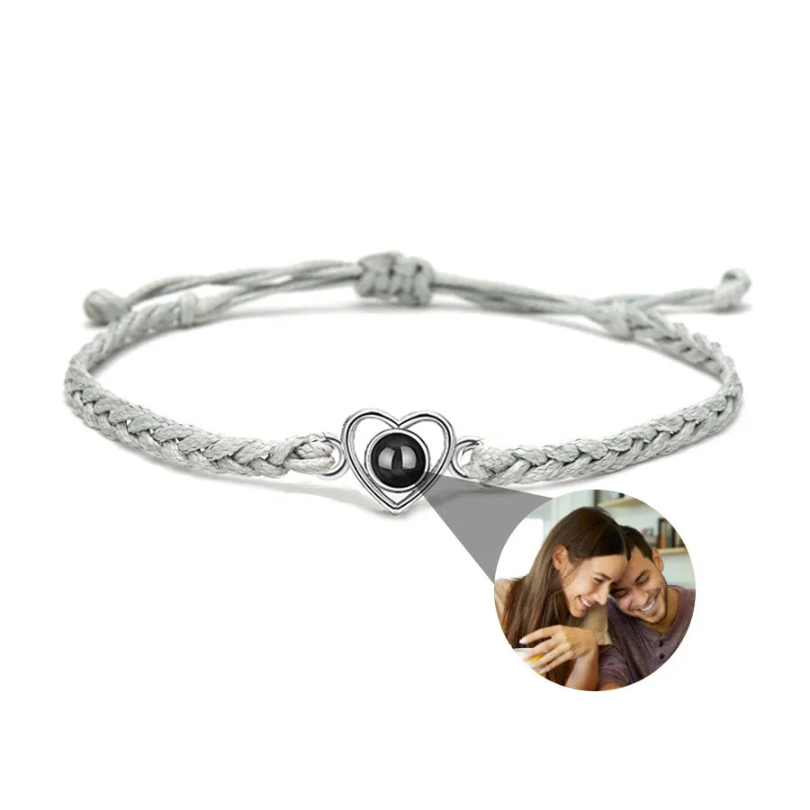 Memory Spark Photo Braided Bracelet