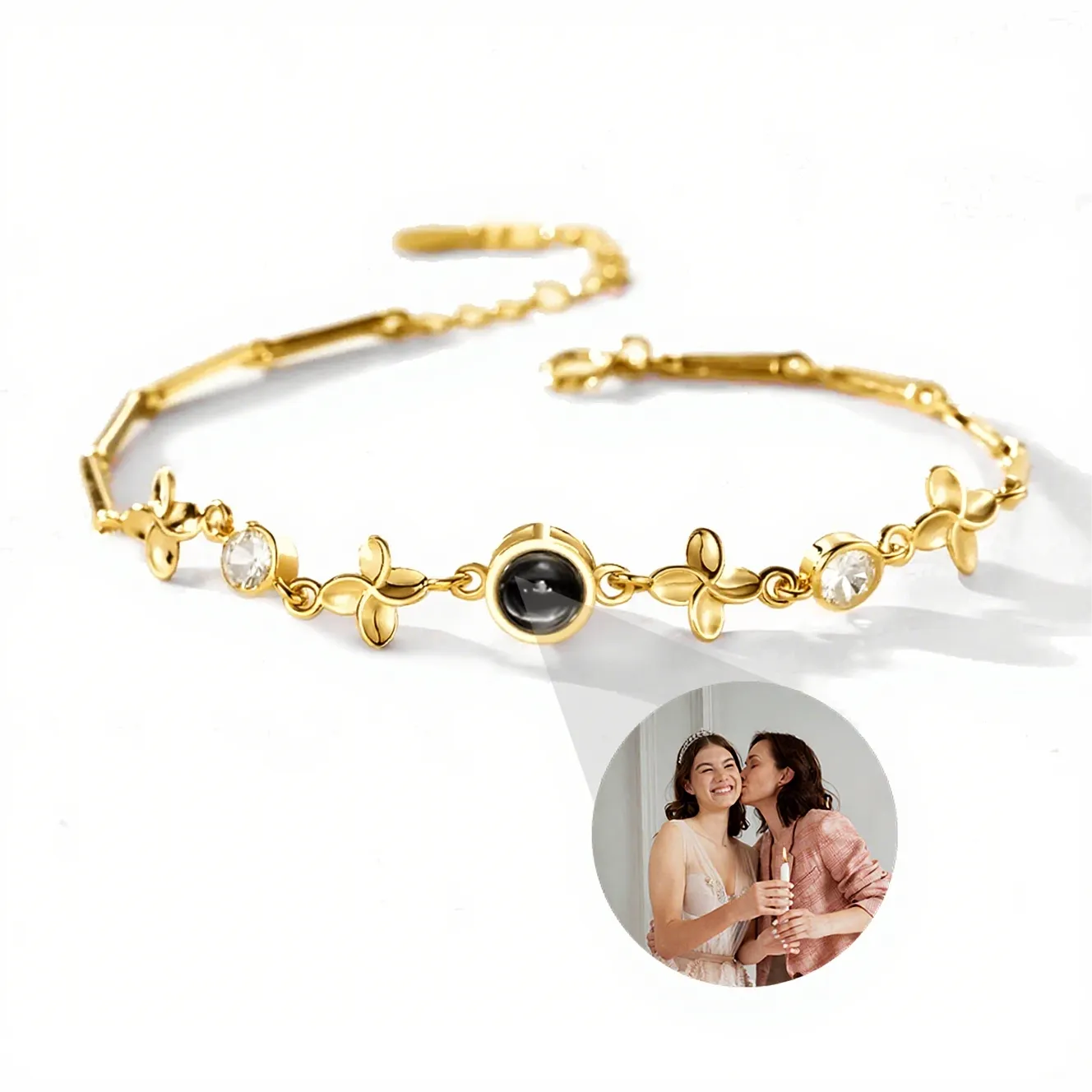 Blossom Forever Armband mit verstecktem Foto
