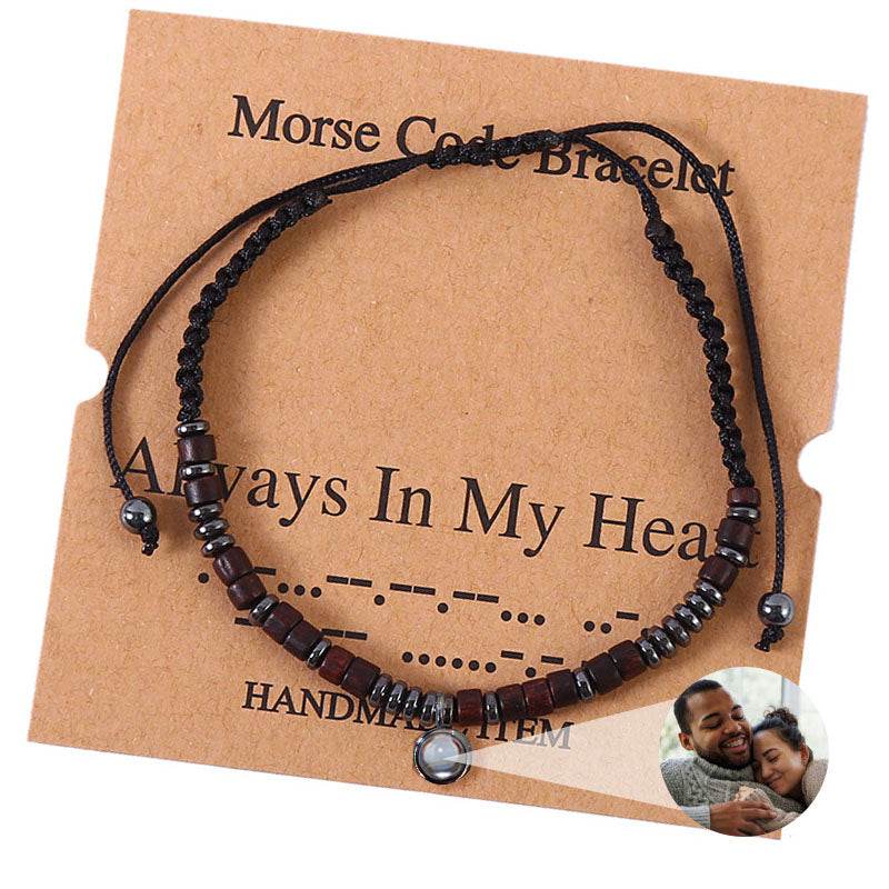 Secret Signals Morse Code Photo Bracelet - Pawisall