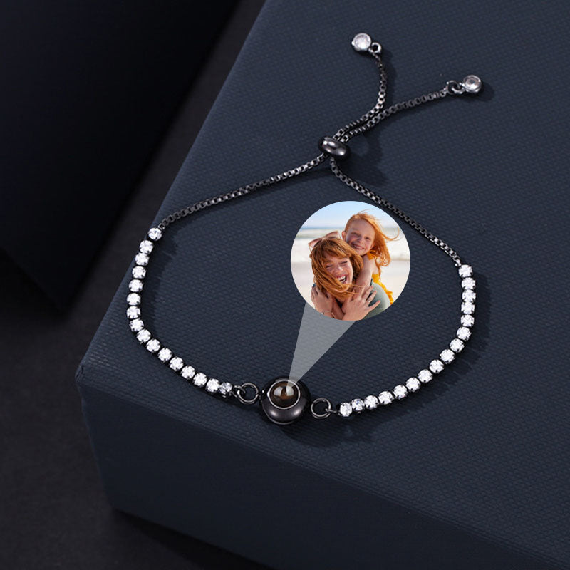 Custom Blissful Tennis Photo Bracelet