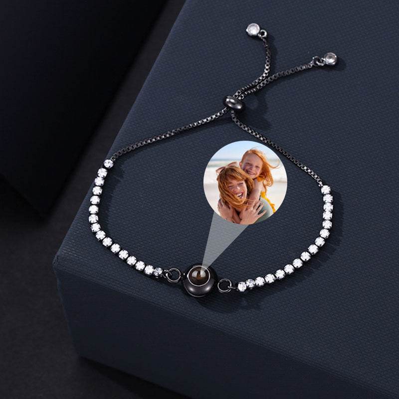 Custom Blissful Tennis Photo Bracelet - Pawisall
