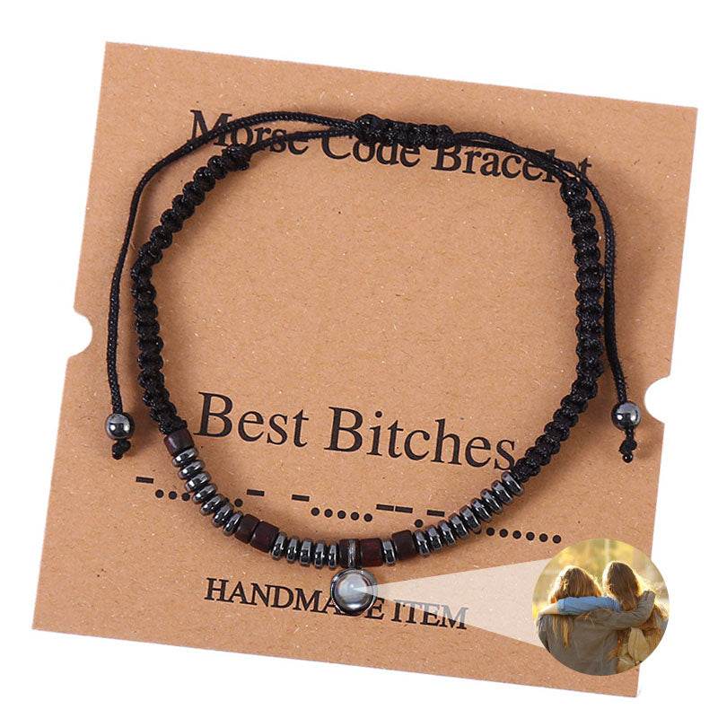 Secret Signals Morse Code Photo Bracelet - Pawisall