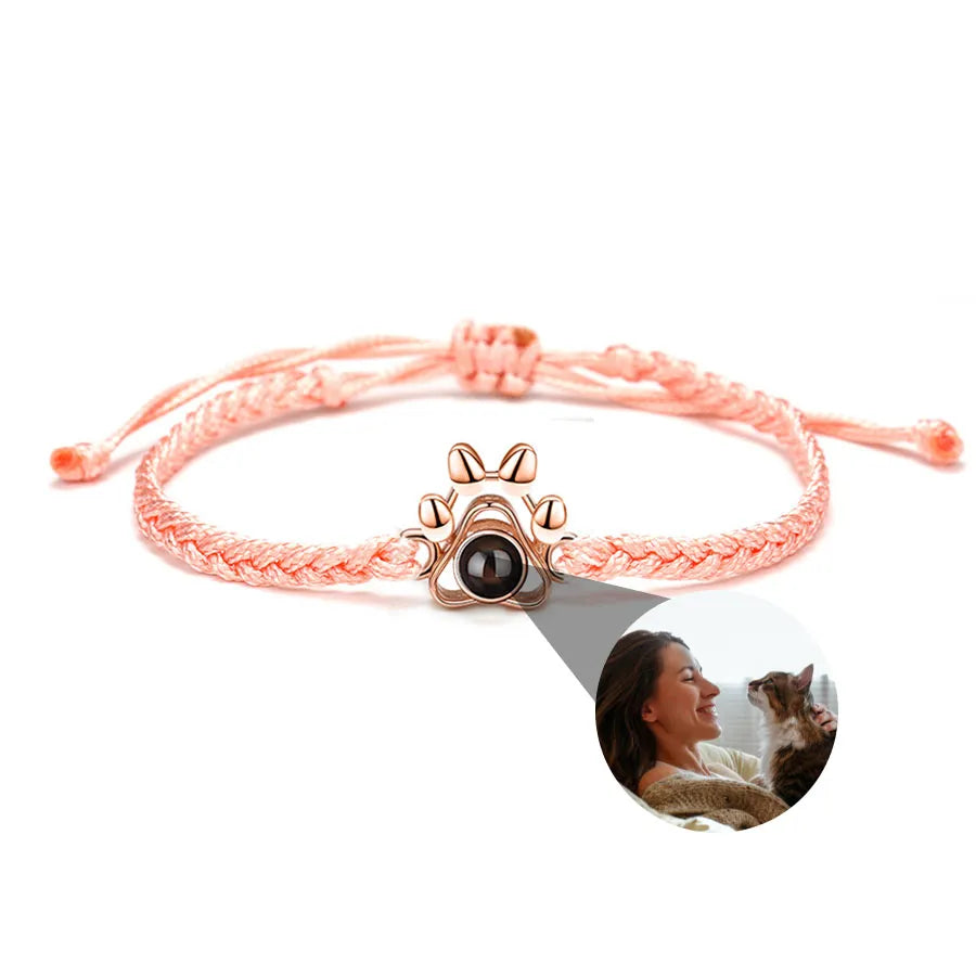 Memory Spark Photo Braided Bracelet