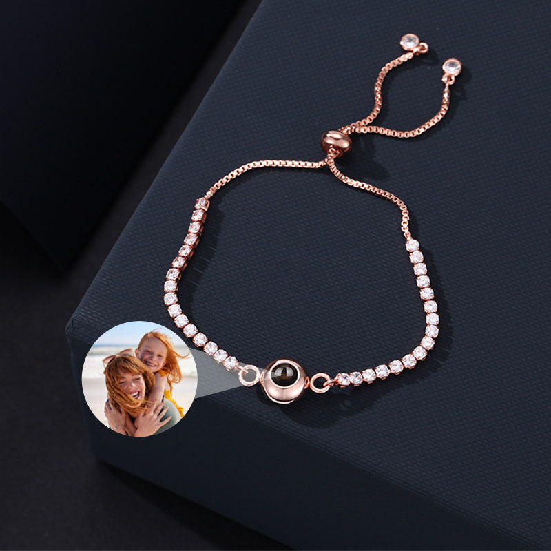 Custom Blissful Tennis Photo Bracelet