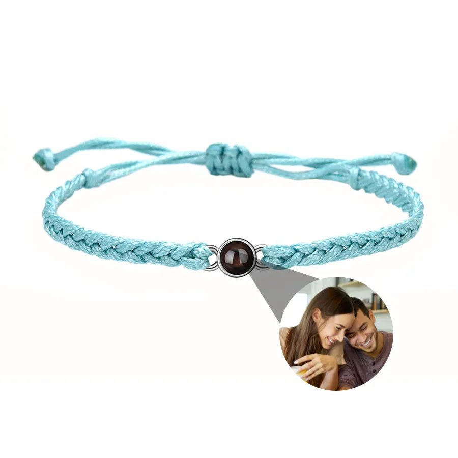 Memory Spark Photo Braided Bracelet