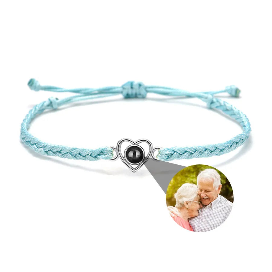 Memory Spark Photo Braided Bracelet