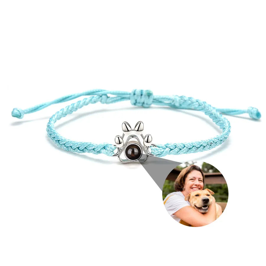 Memory Spark Photo Braided Bracelet