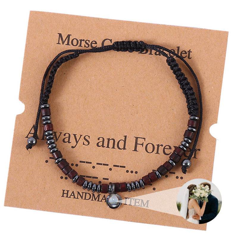 Secret Signals Morse Code Photo Bracelet - Pawisall