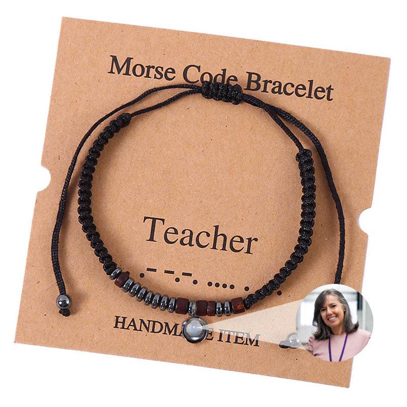 Secret Signals Morse Code Photo Bracelet - Pawisall