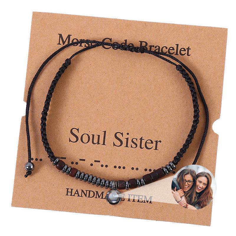 Secret Signals Morse Code Photo Bracelet - Pawisall