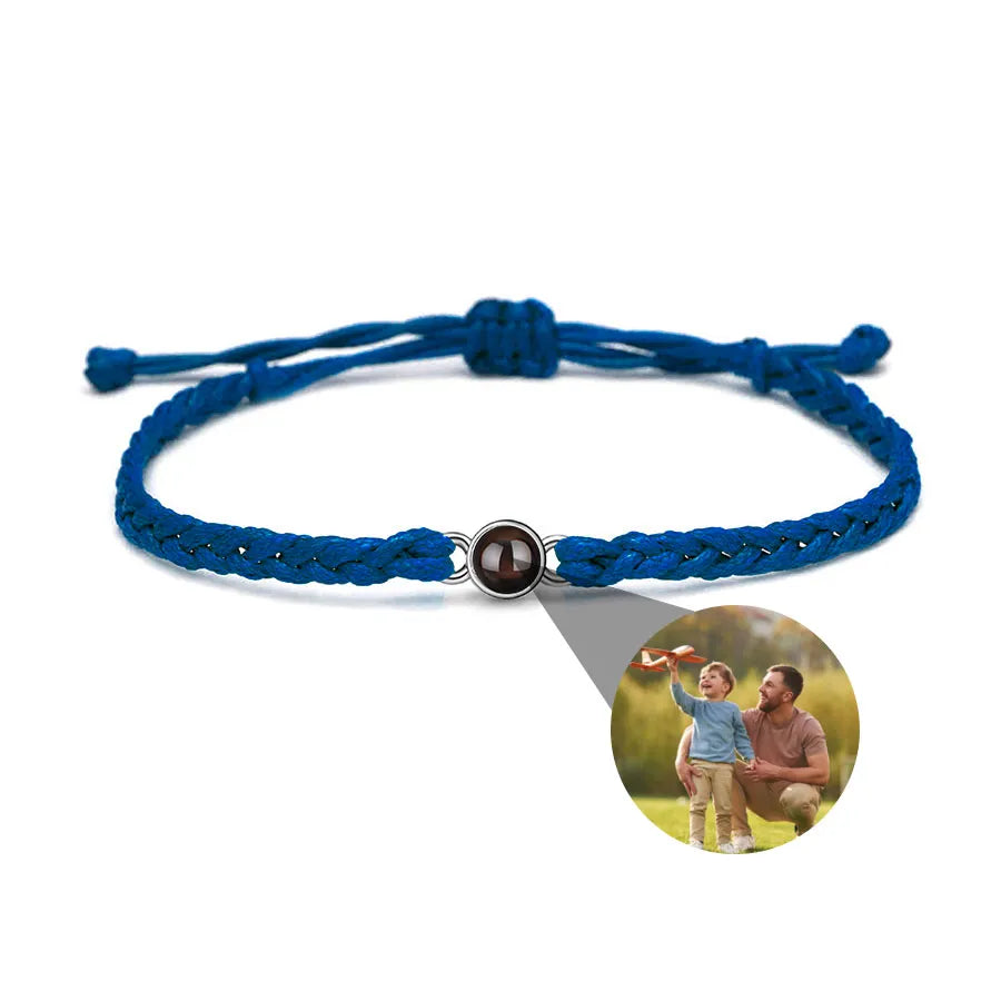 Memory Spark Photo Braided Bracelet