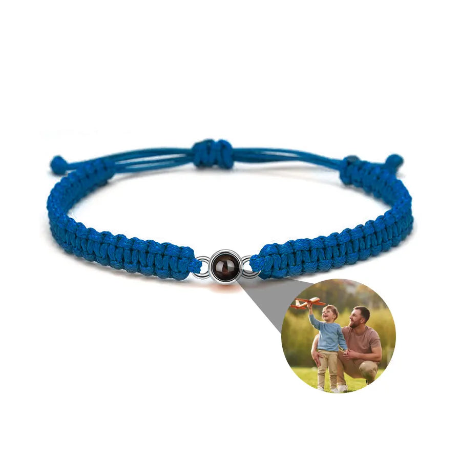 Memory Spark Photo Braided Bracelet