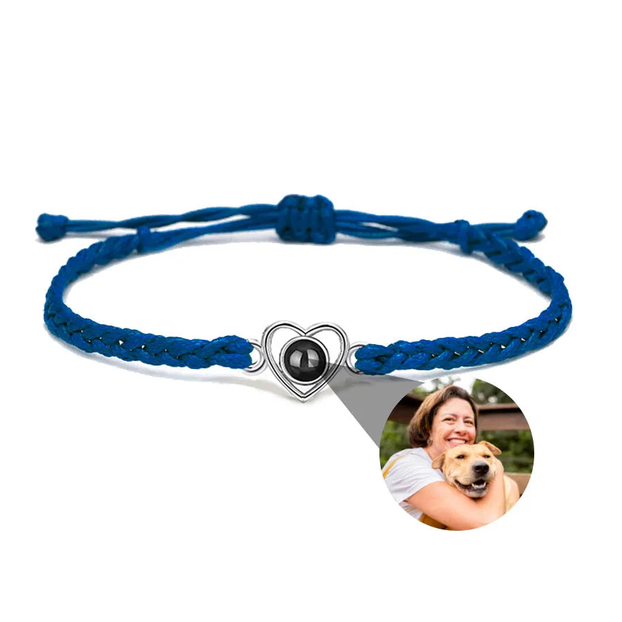 Memory Spark Photo Braided Bracelet
