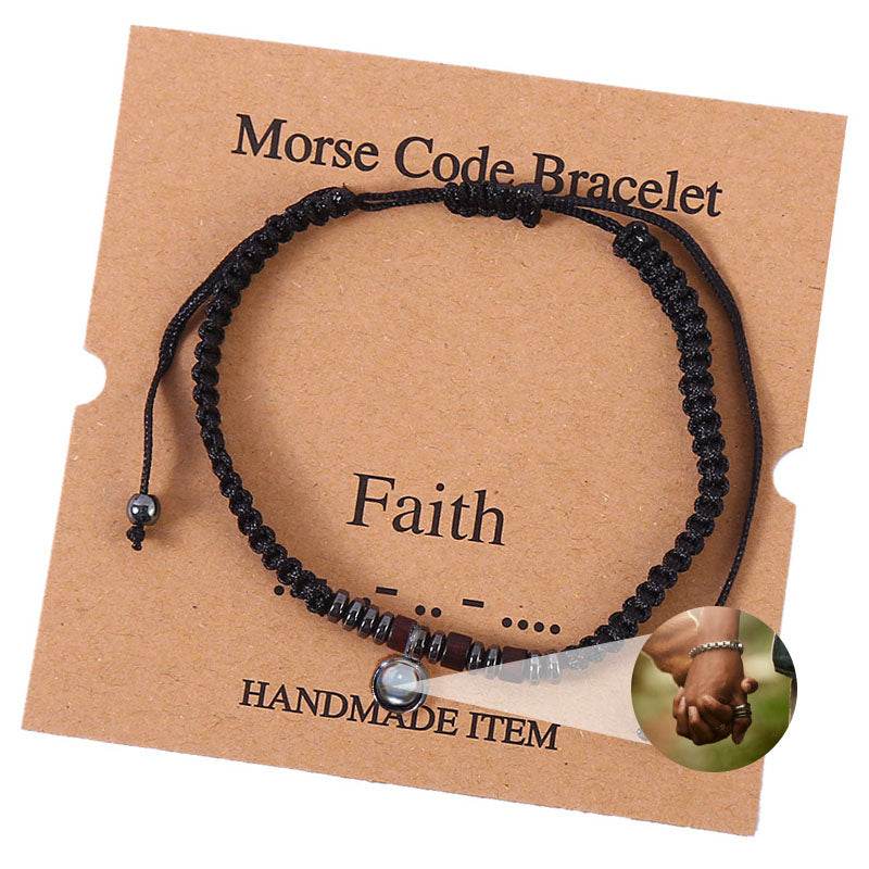 Secret Signals Morse Code Photo Bracelet - Pawisall