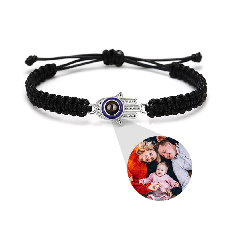 Hamsa Hand Braided Bracelet for Luck and Protection