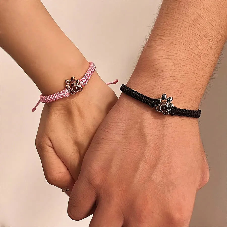 Memory Spark Photo Braided Bracelet