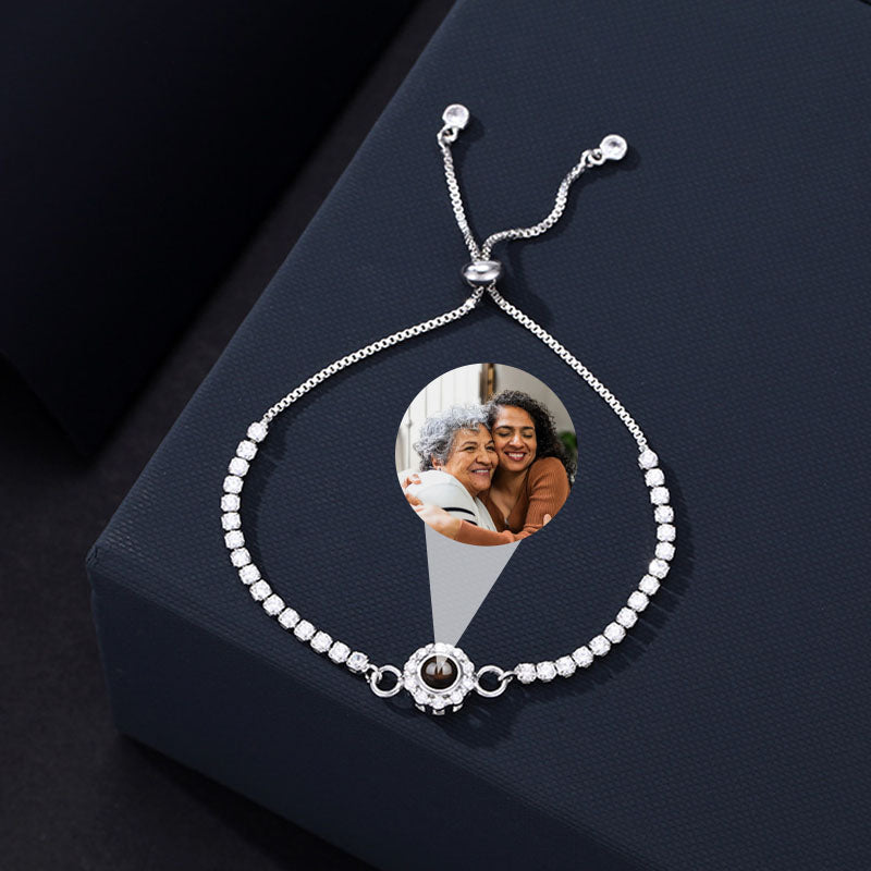 Custom Blissful Tennis Photo Bracelet