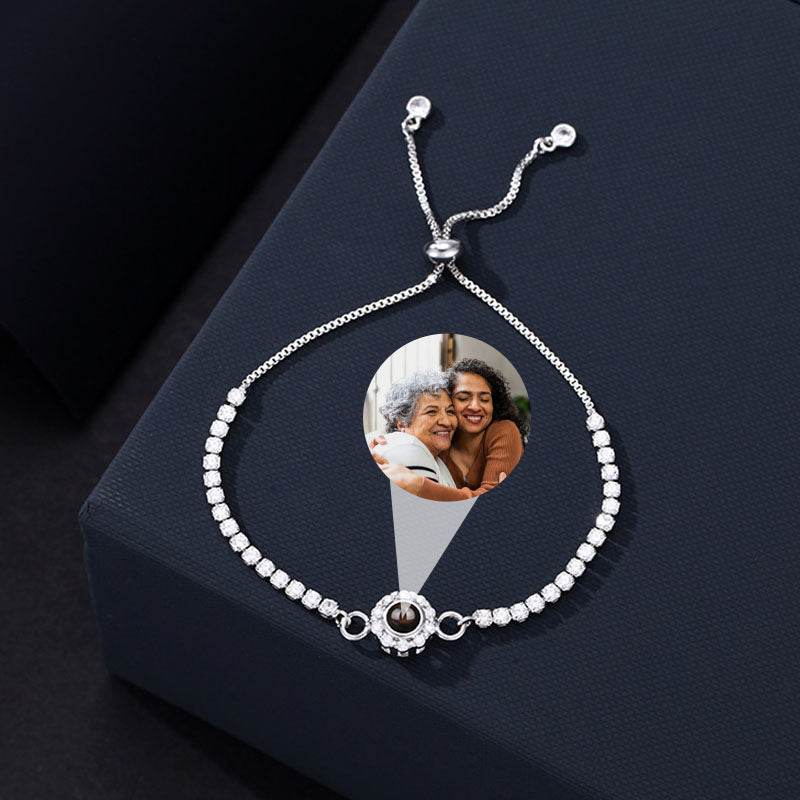 Custom Blissful Tennis Photo Bracelet - Pawisall