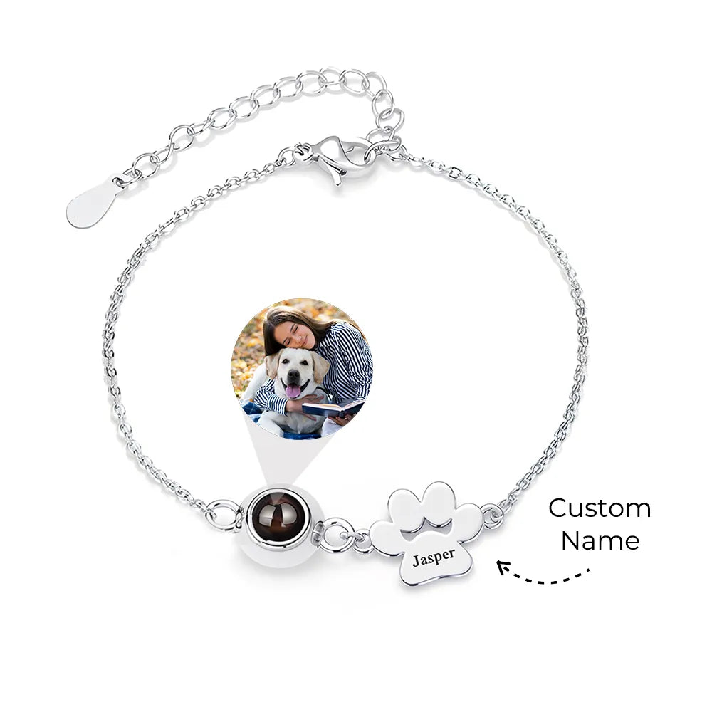 FurEver Personalisiertes Haustier-Namensfoto-Armband