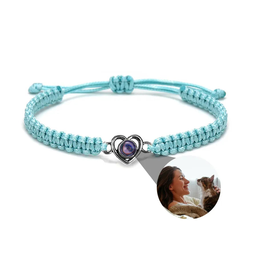 Memory Spark Photo Braided Bracelet