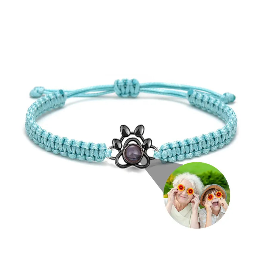 Memory Spark Photo Braided Bracelet