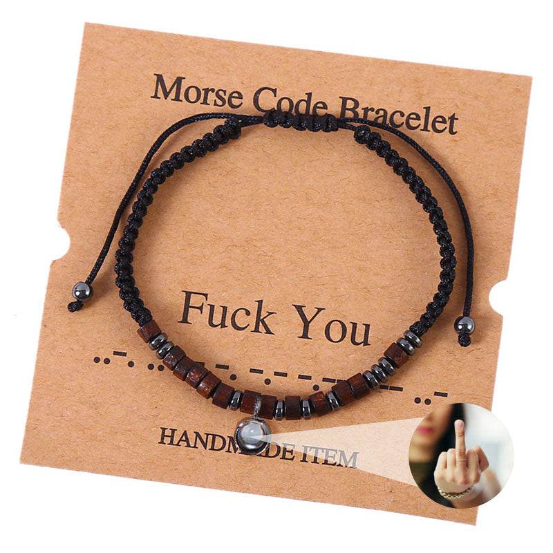 Secret Signals Morse Code Photo Bracelet - Pawisall