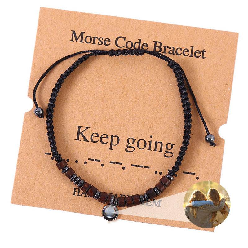 Secret Signals Morse Code Photo Bracelet - Pawisall