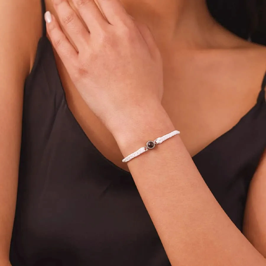 Memory Spark Photo Braided Bracelet