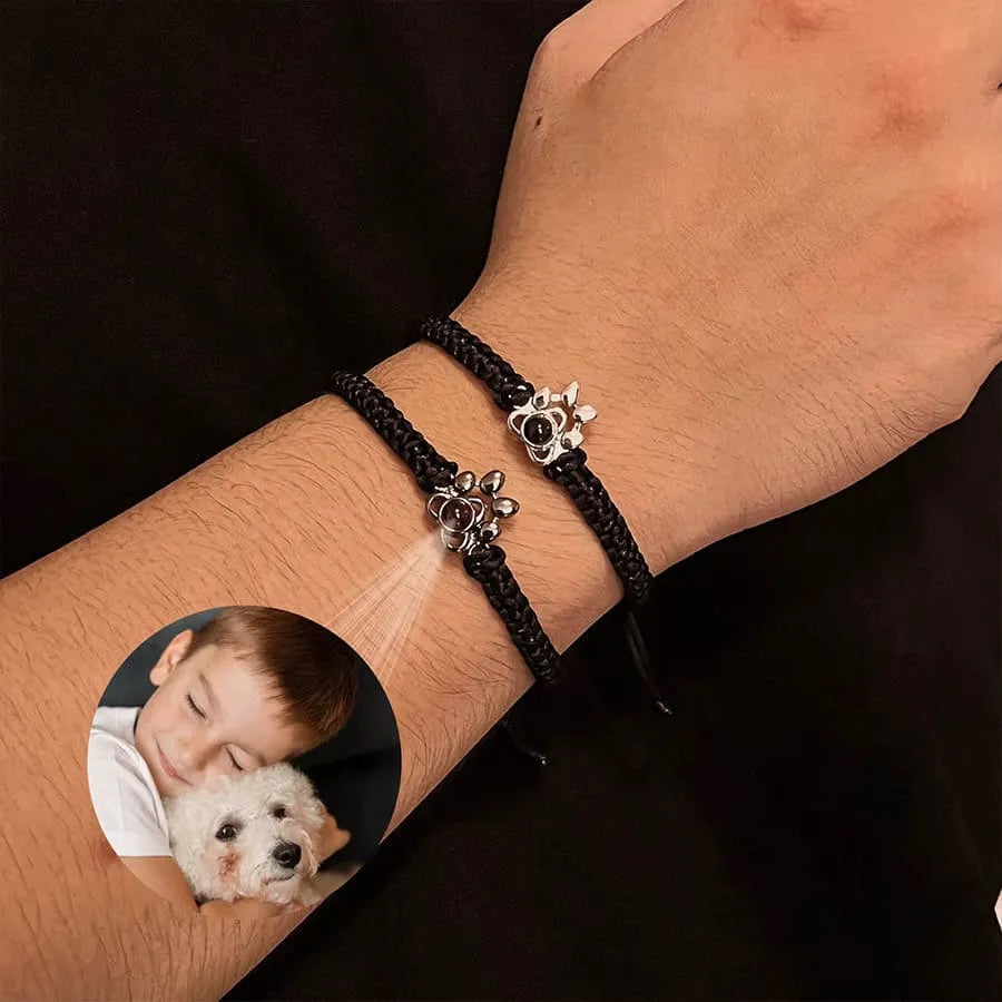 Memory Spark Photo Braided Bracelet