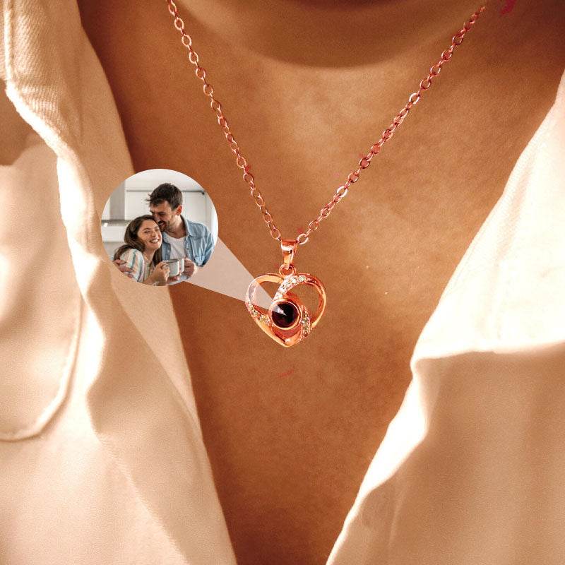 Eternal Heart Necklace With Photo Inside - Pawisall