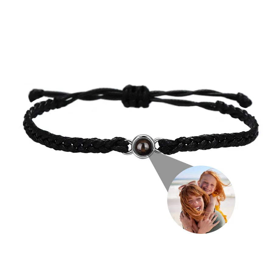 Memory Spark Photo Braided Bracelet
