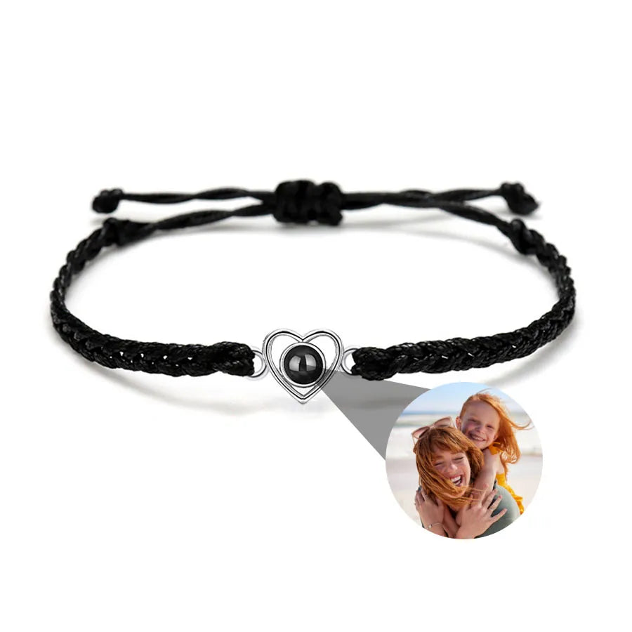 Memory Spark Photo Braided Bracelet
