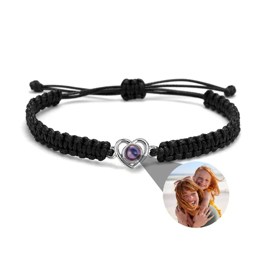 Memory Spark Photo Braided Bracelet