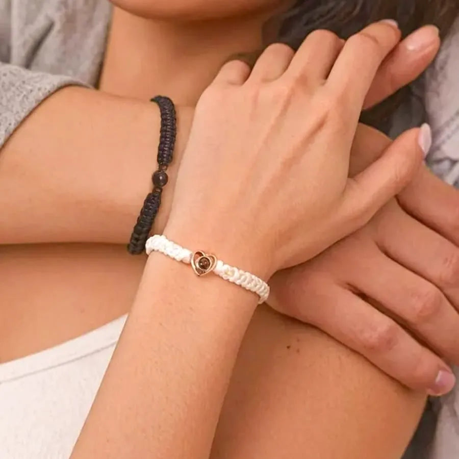 Memory Spark Photo Braided Bracelet