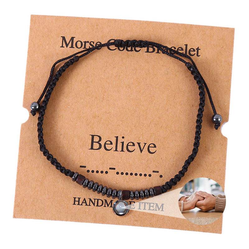 Secret Signals Morse Code Photo Bracelet - Pawisall