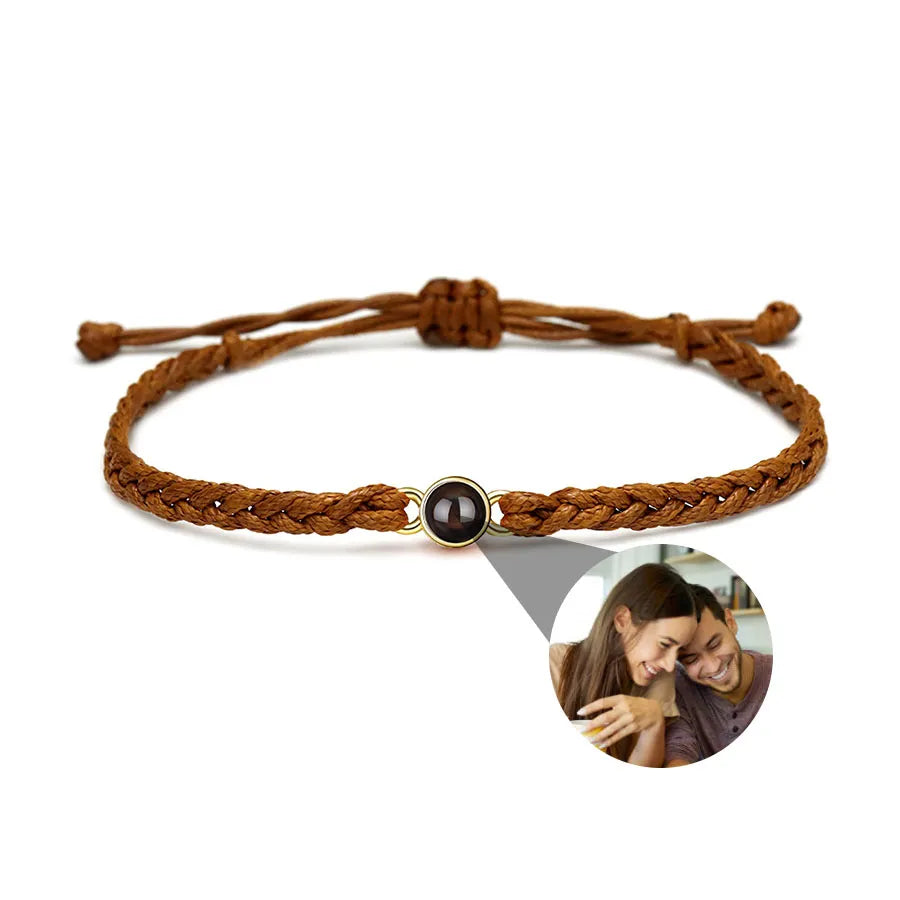 Memory Spark Photo Braided Bracelet