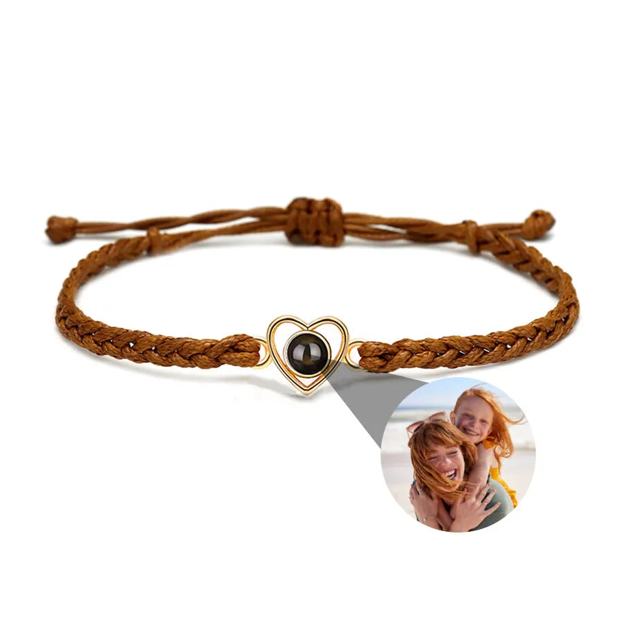 Memory Spark Photo Braided Bracelet
