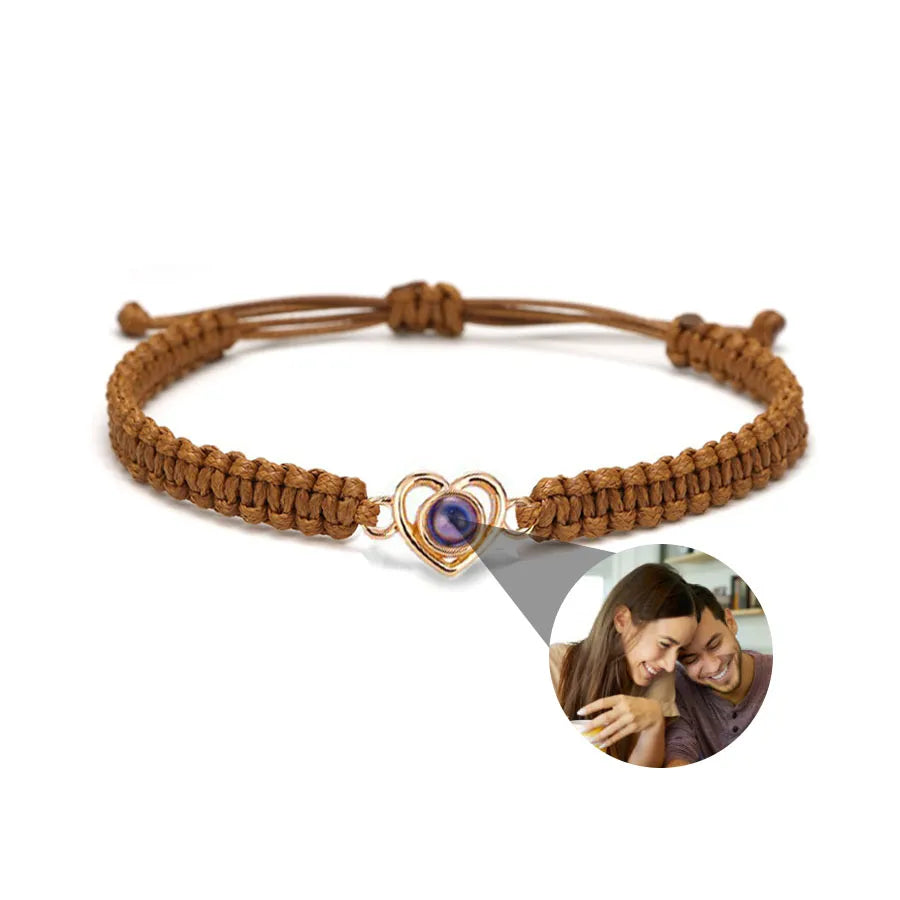Memory Spark Photo Braided Bracelet