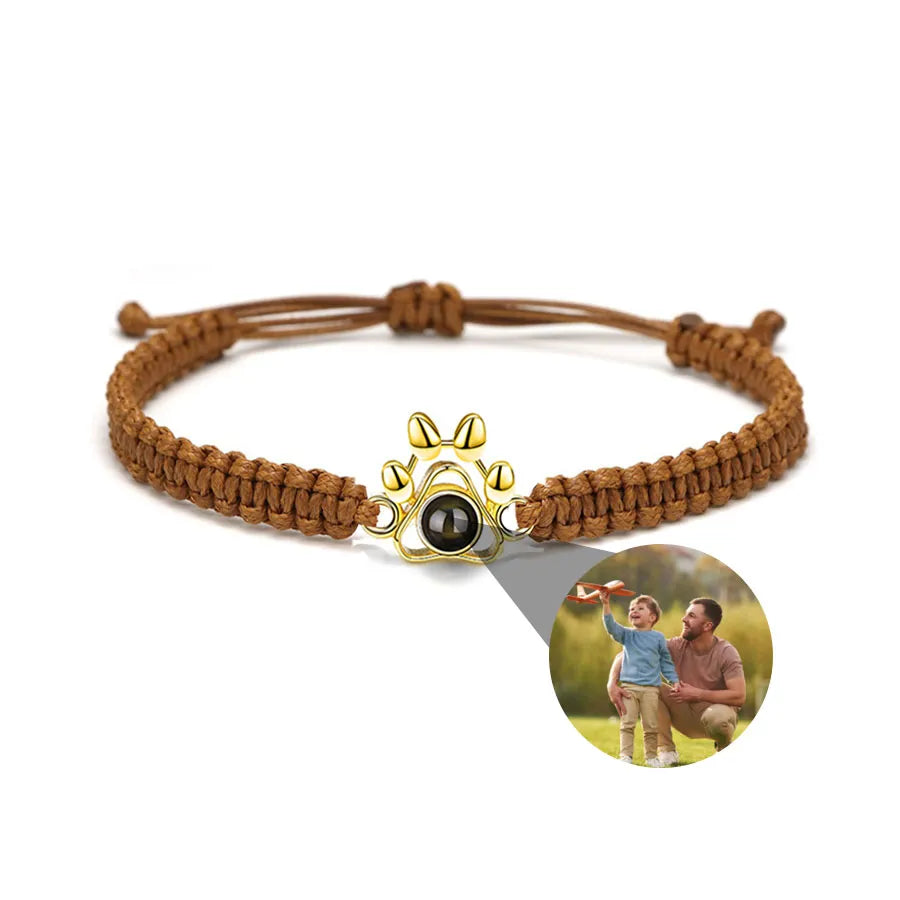Memory Spark Photo Braided Bracelet