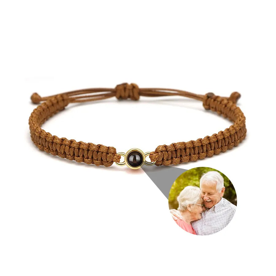 Memory Spark Photo Braided Bracelet