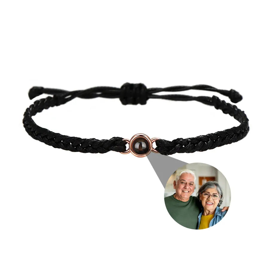 Memory Spark Photo Braided Bracelet