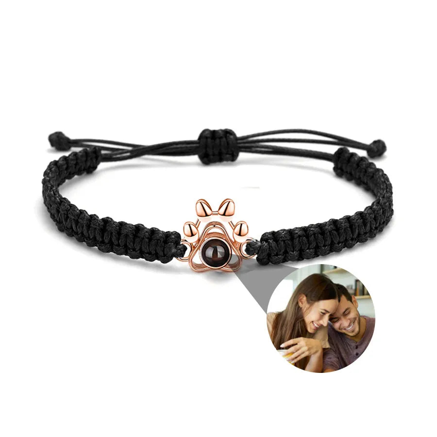 Memory Spark Photo Braided Bracelet