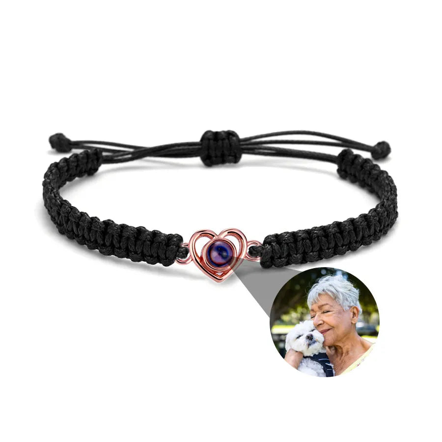 Memory Spark Photo Braided Bracelet