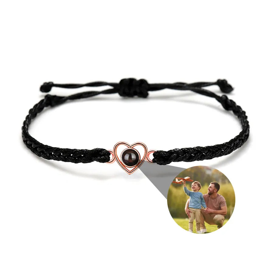Memory Spark Photo Braided Bracelet