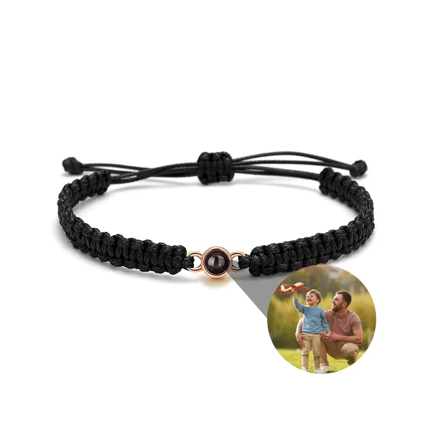 Memory Spark Photo Braided Bracelet