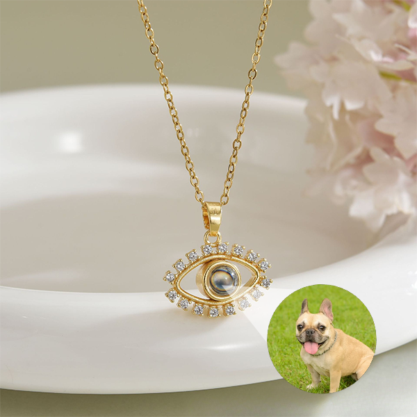 Evil Eye Guardian Photo Necklace