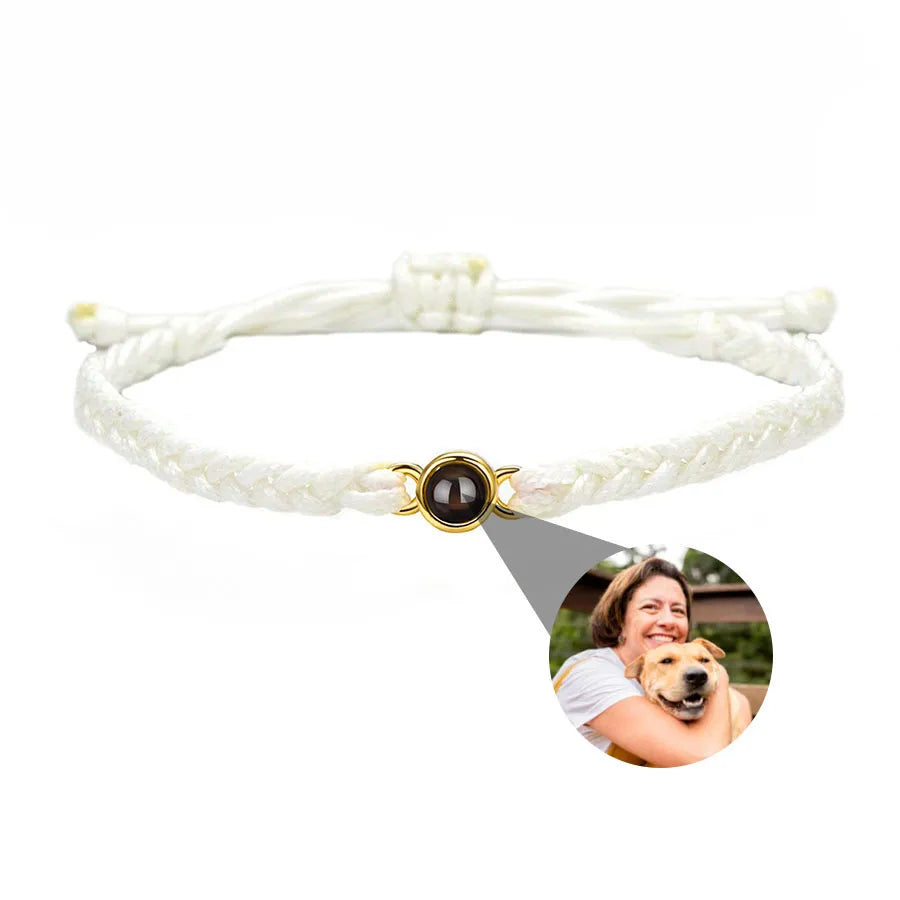 Memory Spark Photo Braided Bracelet