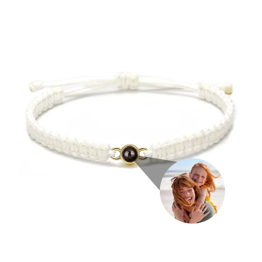 Memory Spark Photo Braided Bracelet